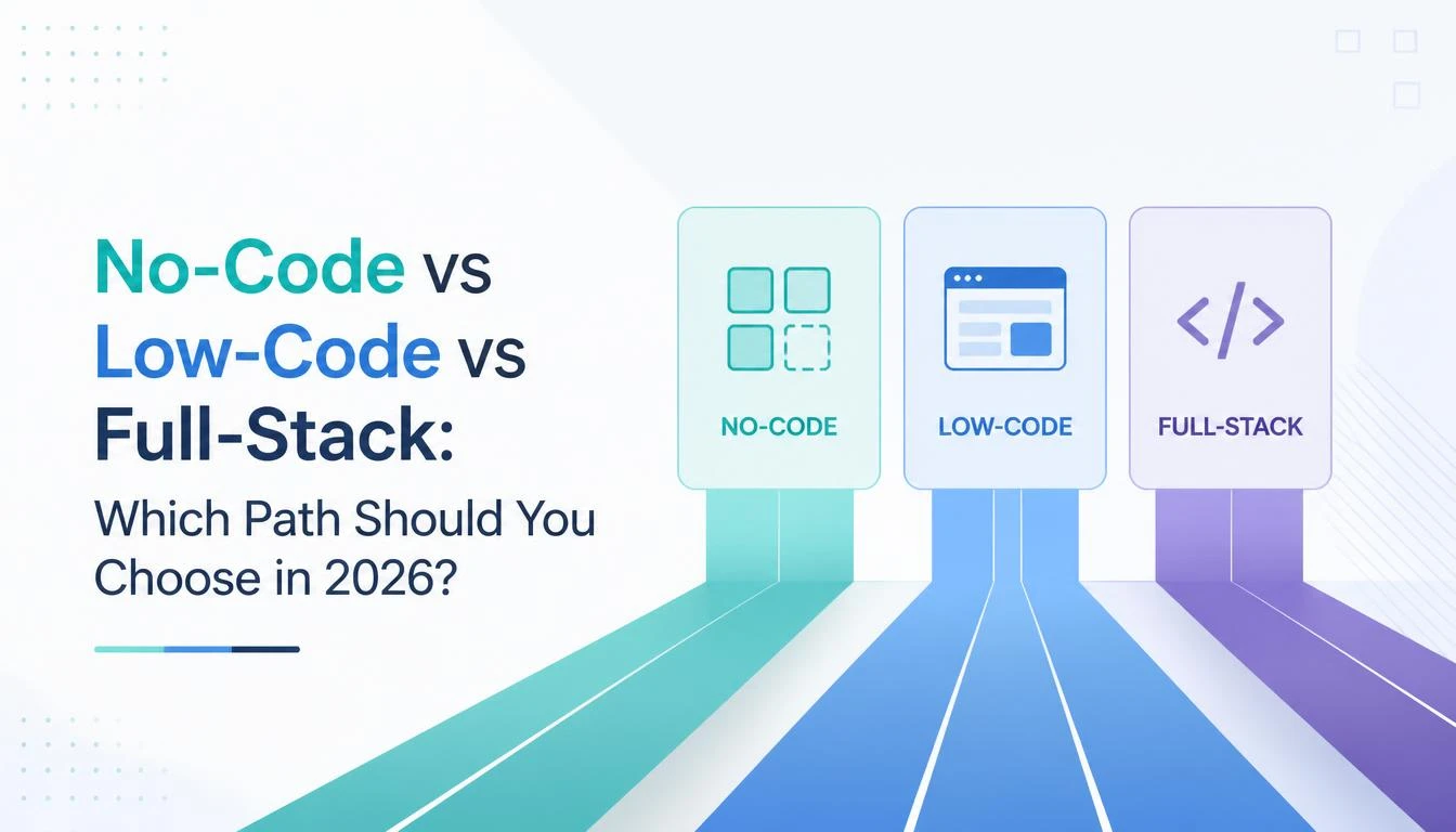 No-Code vs Low-Code vs Full-Stack: Which Path Should You Choose in 2026?