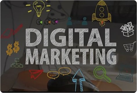 Digital marketing graphics and charts